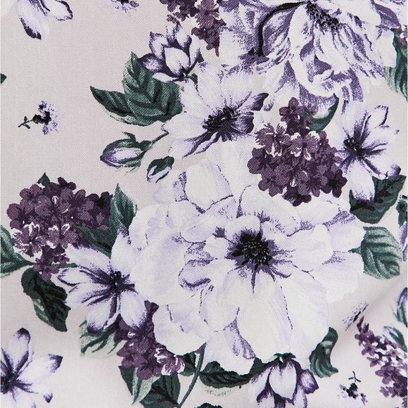 Torrid Essential Purple Floral Challis Cami Tank - Picture 5 of 7